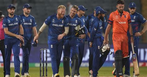 Ben Stokes’ first Cricket World Cup century helps England end losing streak with win vs. Netherlands